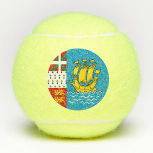 Balles De Tennis Drapeau de Saint-Pierre-et-Miquelon