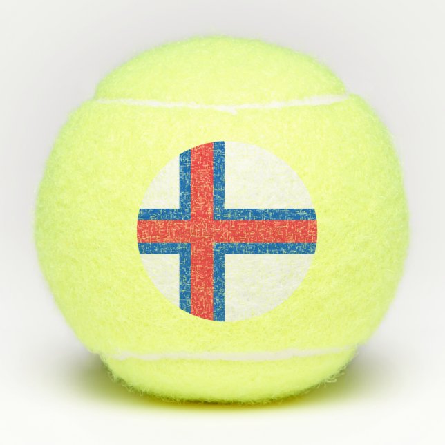 Balles De Tennis Drapeau des îles Féroé (Devant)