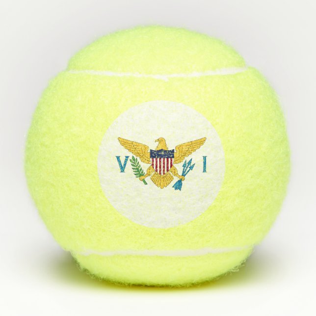 Balles De Tennis Drapeau des îles Vierges américaines (Devant)