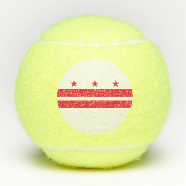 Balles De Tennis Drapeau d'État de Washington DC (Devant)