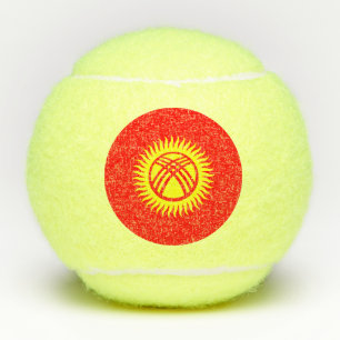 Balles De Tennis Drapeau du Kirghizistan
