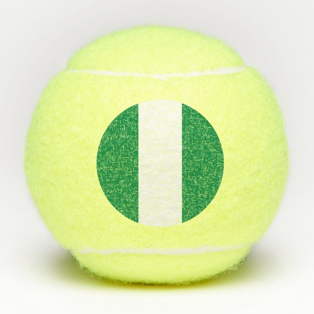 Balles De Tennis Drapeau du Nigeria (Devant)