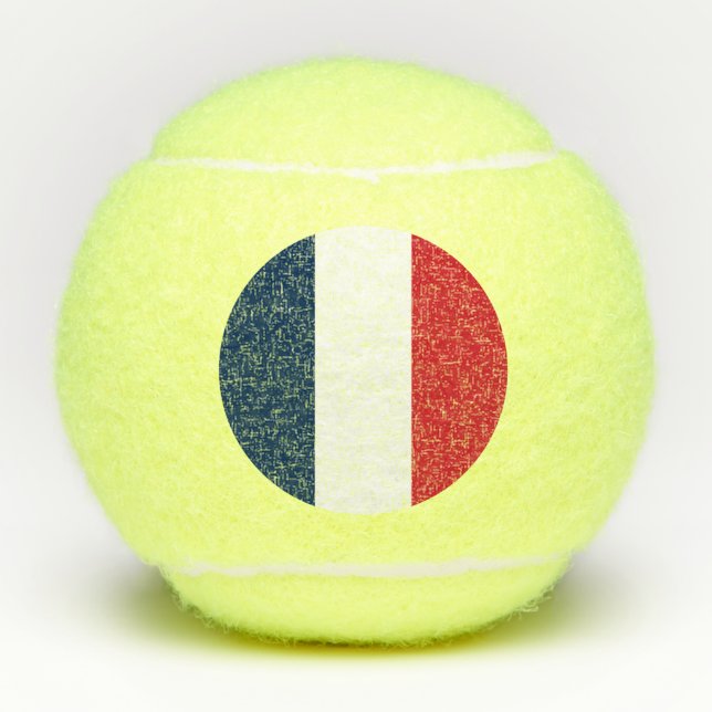 Balles De Tennis Drapeau français (Devant)