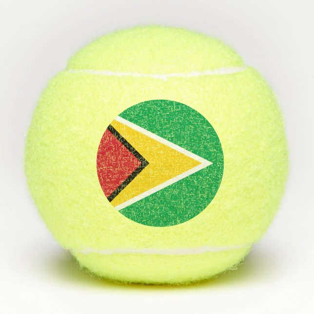 Balles De Tennis Drapeau Guyana (Devant)
