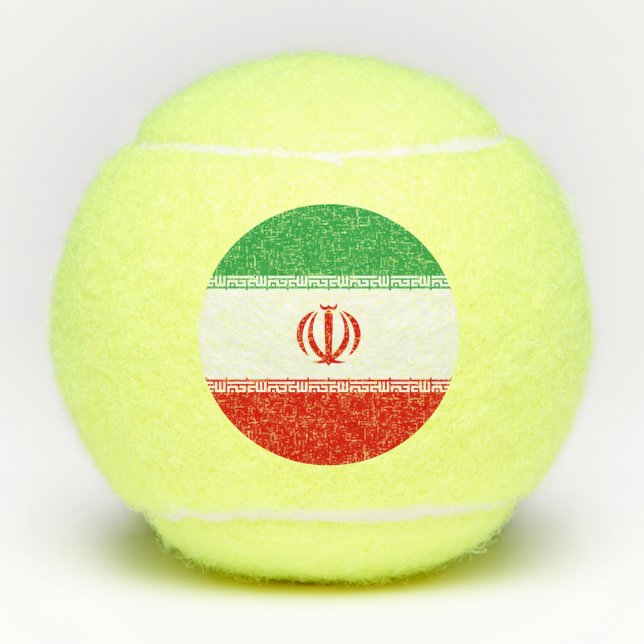 Balles De Tennis Drapeau Iran (Devant)