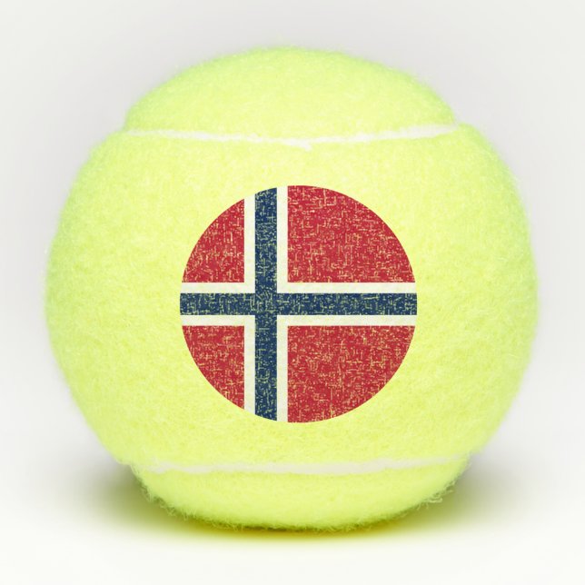 Balles De Tennis Drapeau norvégien (Devant)