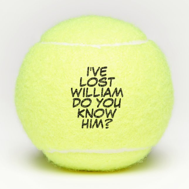 Balles De Tennis Drôle Comic Livre Personnalisé Perdu (Devant)