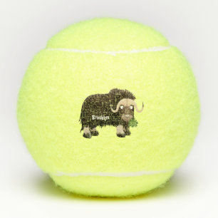 Balles De Tennis Drôle dessin animé de boeuf musqué