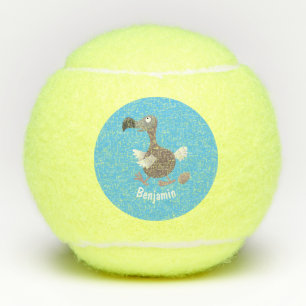 Balles De Tennis Drôle dessin animé d'oiseau de dodo