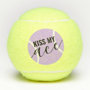 Balles De Tennis Drôle Embrasse Mon Ace Violet