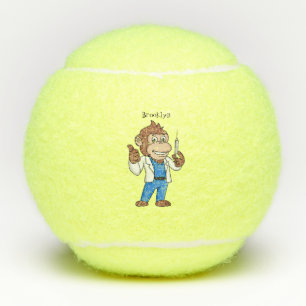 Balles De Tennis Drôle orangoutan dessinateur docteur