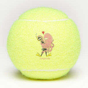 Balles De Tennis Drôle pieuvre embrasse plongeur dessin animé humou