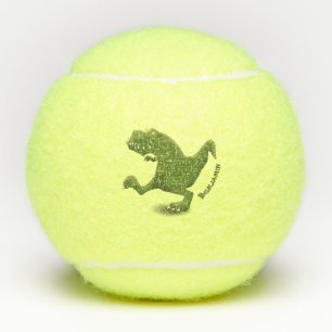 Balles De Tennis Drôle T rex dinosaure dessin animé humour