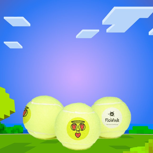 Balles De Tennis Drôle Visage (Créateur téléchargé)