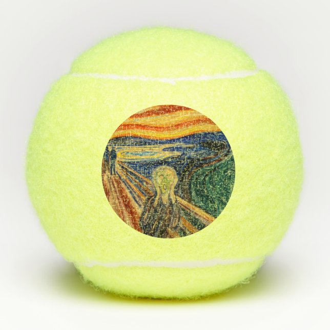 Balles De Tennis Edvard Munch - Le cri 1910 (Devant)
