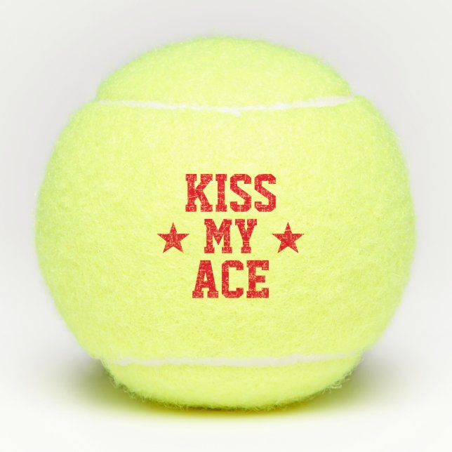Balles De Tennis Embrasse Mon As Drôle (Devant)