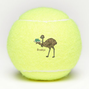 Balles De Tennis Emu avec dessin animé d'oeufs
