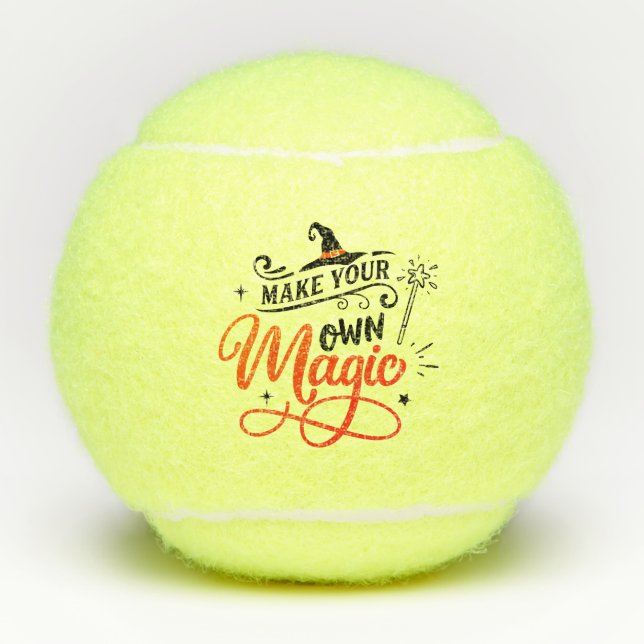 Balles De Tennis Faites votre propre magie | Halloween (Devant)