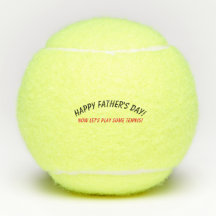Balles de tennis : Fête des pères heureuse !