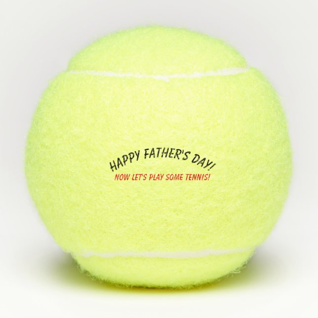 Balles de tennis : Fête des pères heureuse ! (Devant)