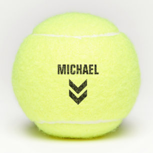 Balles De Tennis Flèches Noires Nom Personnalisé
