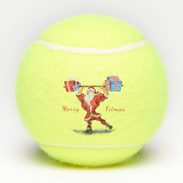 Balles De Tennis Funny Christmas Tennis Balls Fitness Santa Claus (Dos)