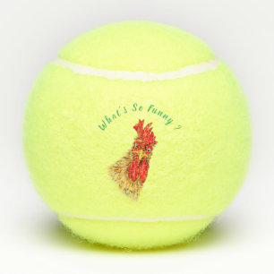 Balles De Tennis Funny Surpris Curious Rooster - Ce qui est si drô