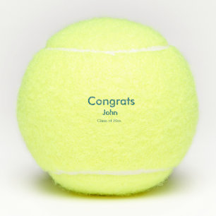 Balles De Tennis grand garçon ajouter nom félicitations date année 