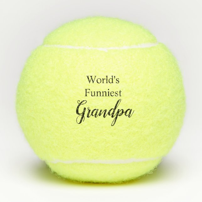 Balles De Tennis Grand-père le plus drôle du monde (Devant)