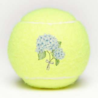 Balles De Tennis Grandmillenial fleuri hydrangea arc bleu preppy