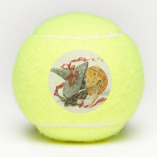 Balles De Tennis Halloween Baiser de sorcière : Citrouille magique