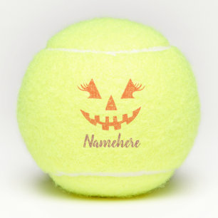 Balles De Tennis Halloween Citrouille Jack-o'-lantern fille personn