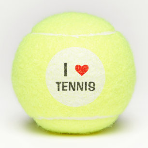 Balles De Tennis I Love Tennis Red Heart Sports
