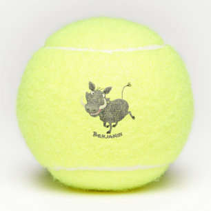 Balles De Tennis Illustration amusante d'un cochon de phacochère af