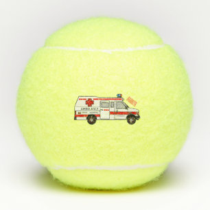 Balles De Tennis Illustration d'ambulance