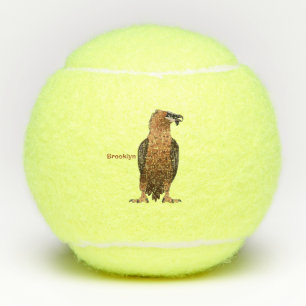 Balles De Tennis Illustration de dessin animé autour du vautour