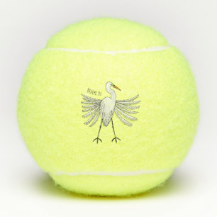 Balles De Tennis Illustration de dessin d'oiseau de grand feu