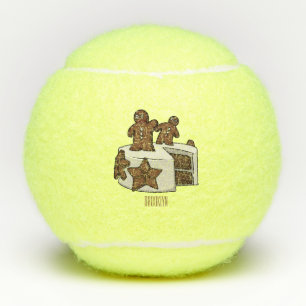 Balles De Tennis Illustration de gâteau de pain d'épices