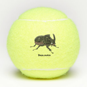 Balles De Tennis Illustration de la caricature du dendroctone du rh