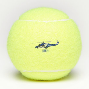 Balles De Tennis Illustration de l'hélicoptère de police