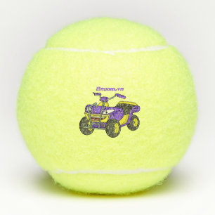 Balles De Tennis Illustration de moto Purple Quad