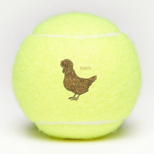 Balles De Tennis Illustration de poulet à la polis chamois