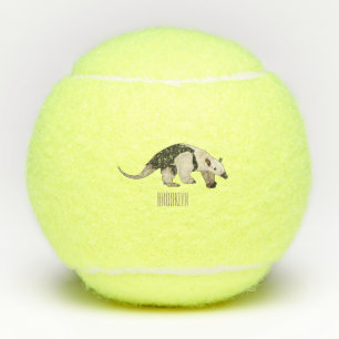Balles De Tennis Illustration de tamandua de dessin animé