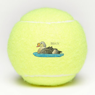 Balles De Tennis Illustration d'oiseau de l'eider King