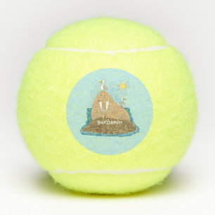 Balles De Tennis Illustration drôle de morse joyeux