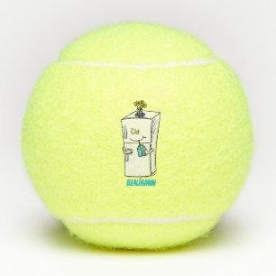 Balles De Tennis Illustration drôle de réfrigérateur