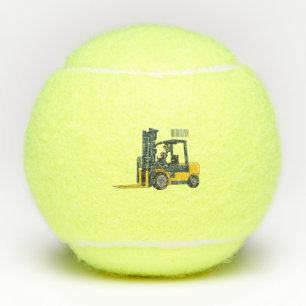 Balles De Tennis Illustration du chariot élévateur