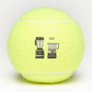Balles De Tennis Illustration du processeur et du mixeur alimentair