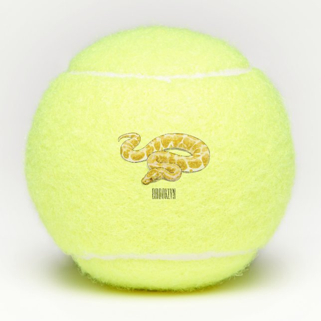 Balles De Tennis Illustration du serpent python birman (Devant)