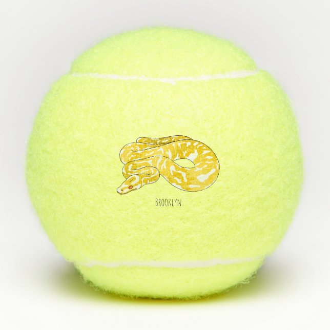 Balles De Tennis Illustration du serpent python birman (Devant)